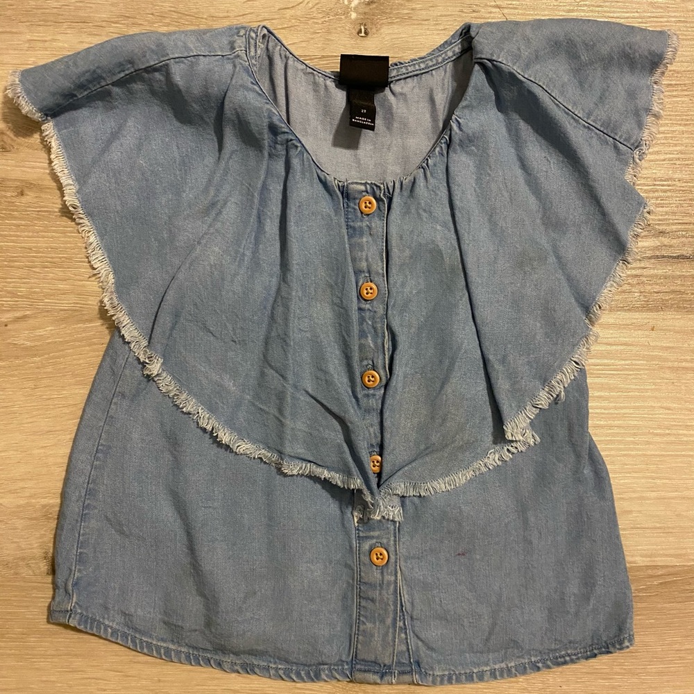 Art class target toddler girls denim shirt
